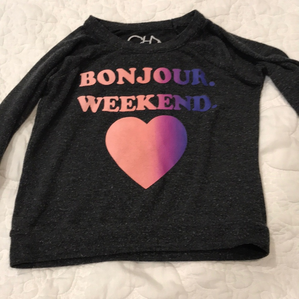 Bonjour Weekend Adorable girls comfy sweater!